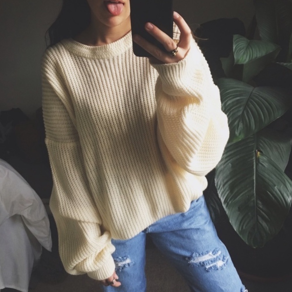 Vintage Chunky Crewneck Sweater